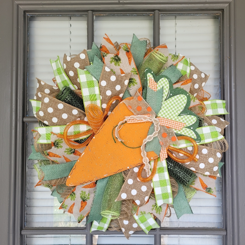 Spring Mini Wreath, Carrot Wreath 🥕